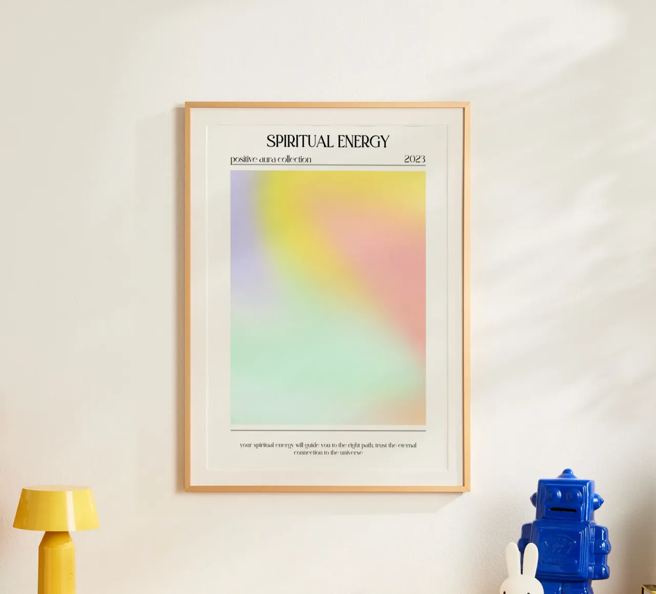Spirituele Energie 2023 - Positieve Aura Kleurverloop Print hahnemühle van homdeco