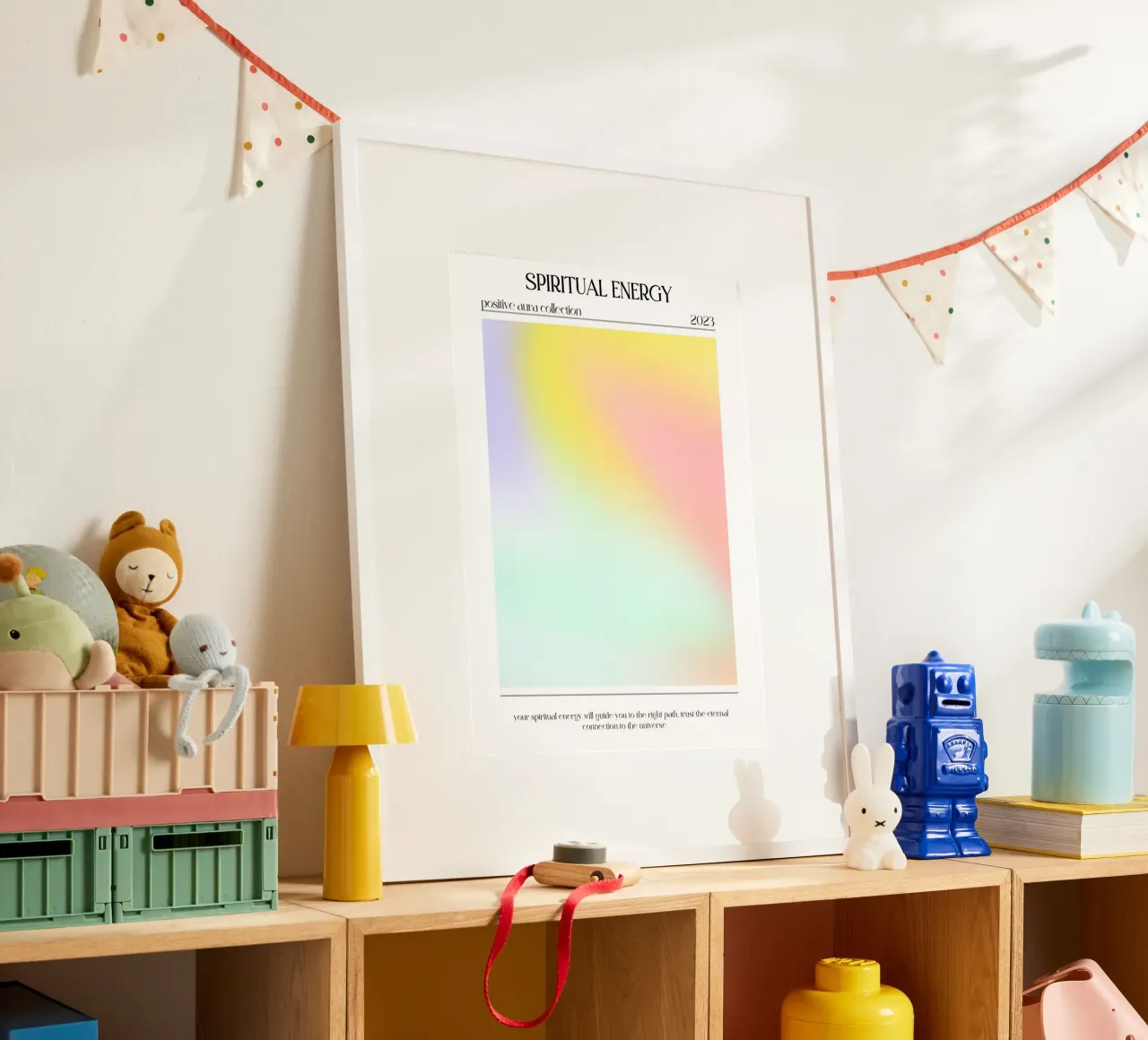 Spirituele Energie 2023 - Positieve Aura Kleurverloop Print hahnemühle van homdeco