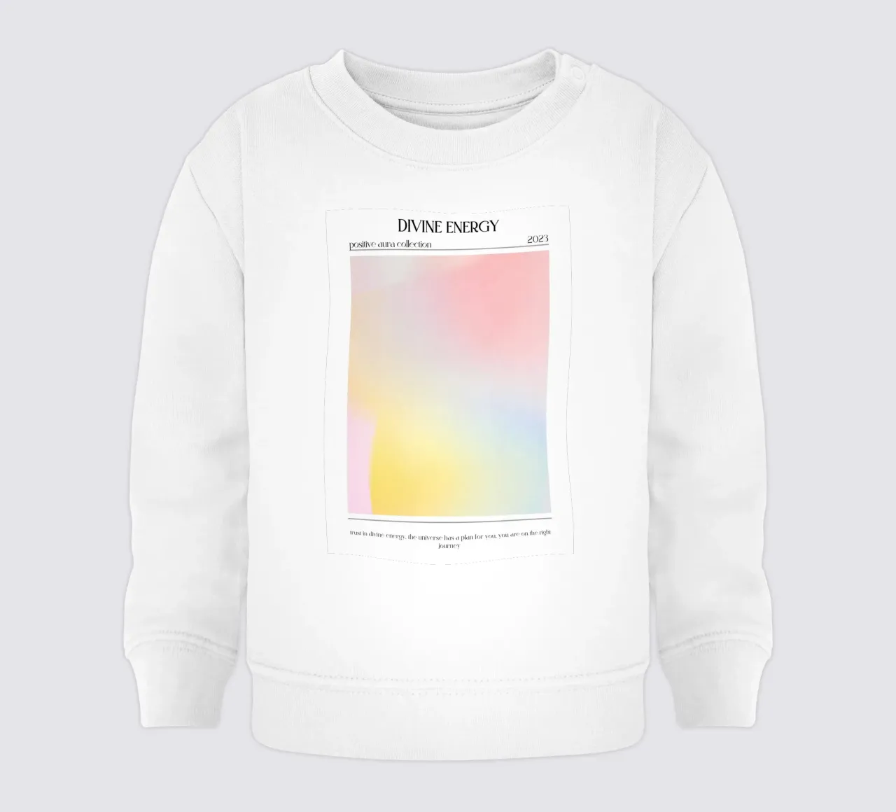 Divine Energy 2023 - Impresión Gradiente Aura Positiva sudadera de bebé de homdeco