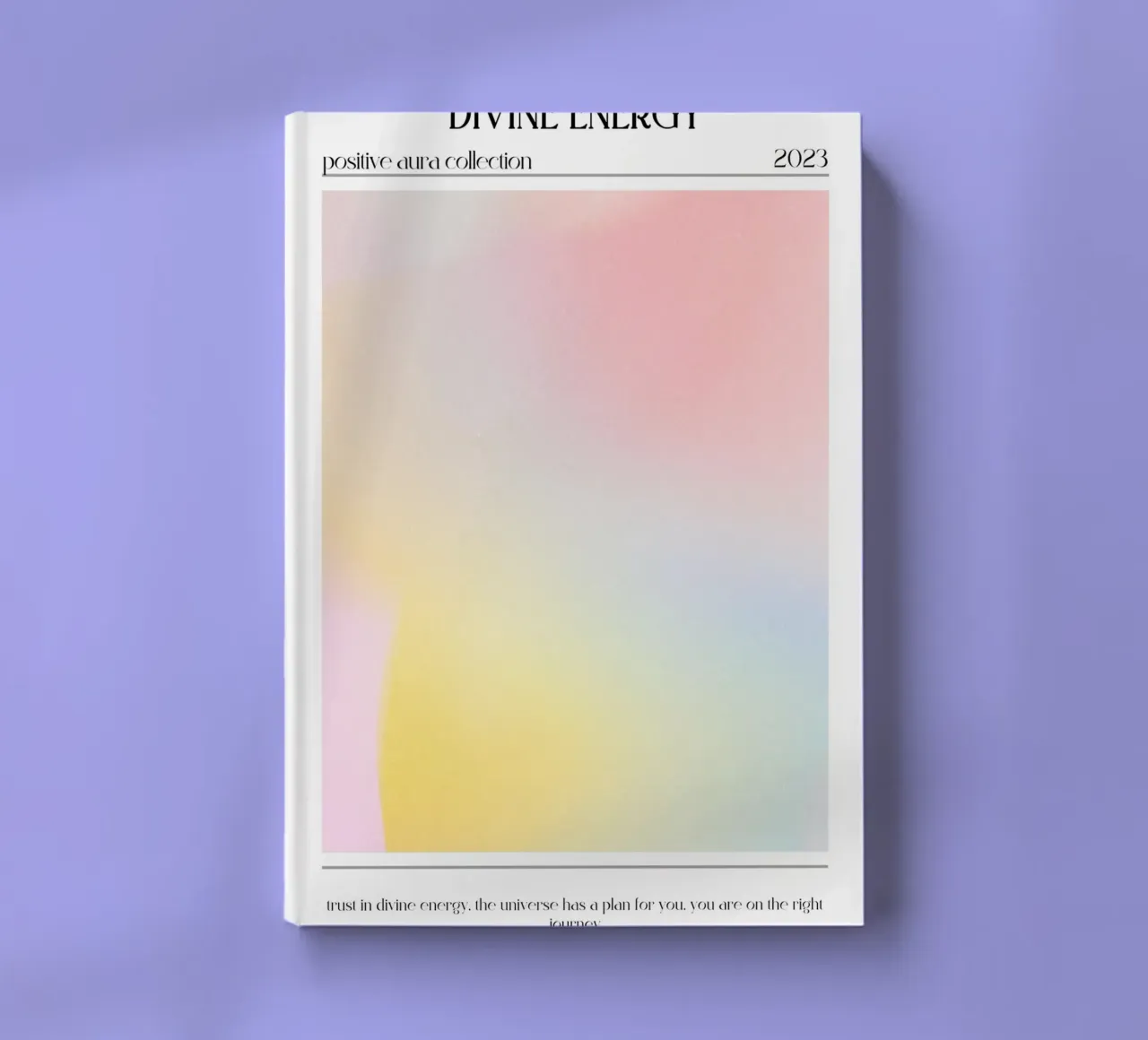 Divine Energy 2023 - Positive Aura Gradient Print notebook by homdeco