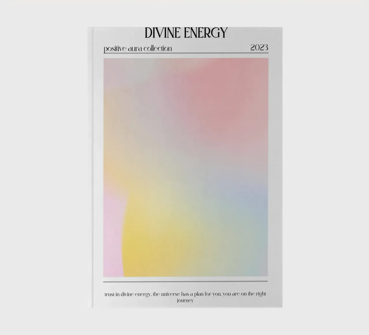 Divine Energy 2023 - Positive Aura Gradient Print notebook by homdeco