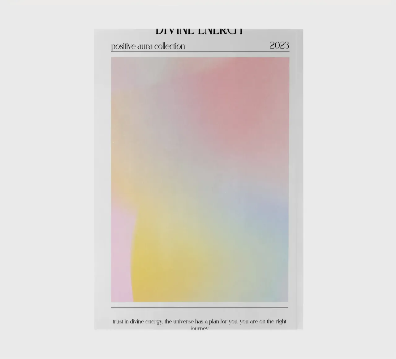 Divine Energy 2023 - Positive Aura Gradient Print notebook by homdeco