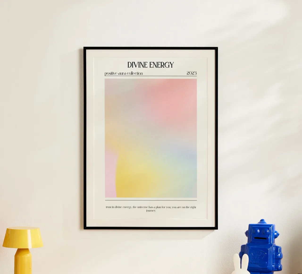 Goddelijke Energie 2023 - Positieve Aura Kleurverloop Print hahnemühle van homdeco
