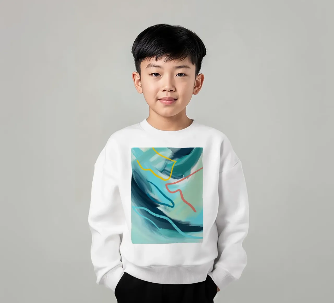 La mer 3 felpa bambino da Petra Lang