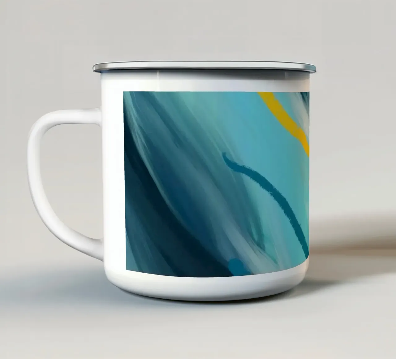 La mer 3 tazza in smalto da Petra Lang
