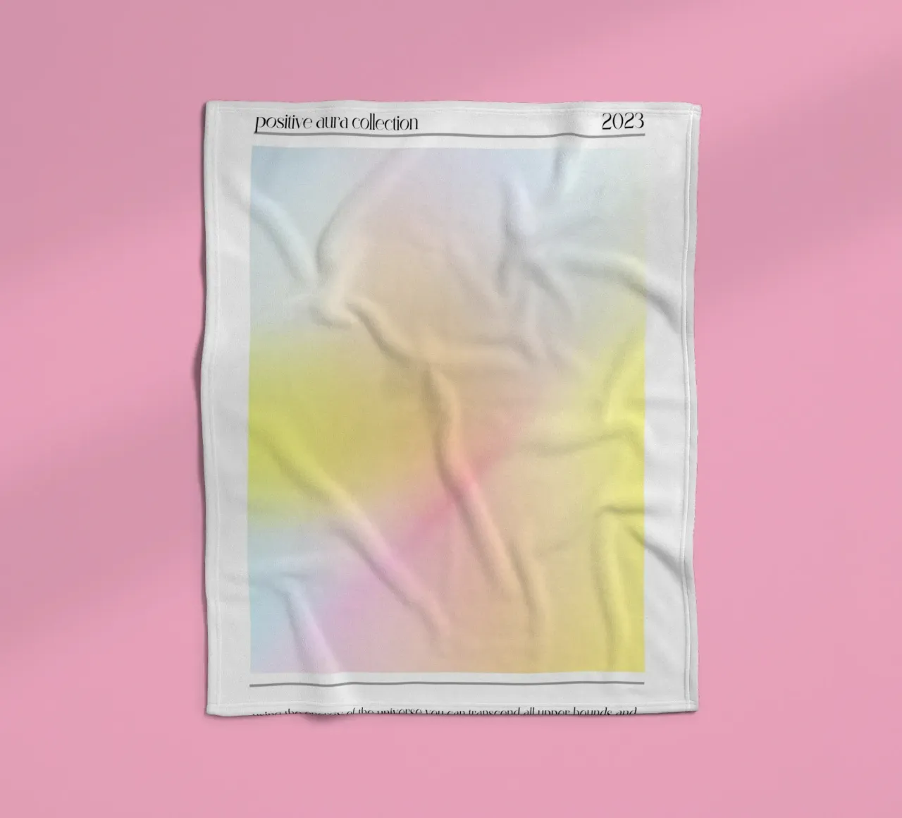 Transcendente Energie 2023 - Positieve Aura Kleurverloop Print fleecedeken van homdeco