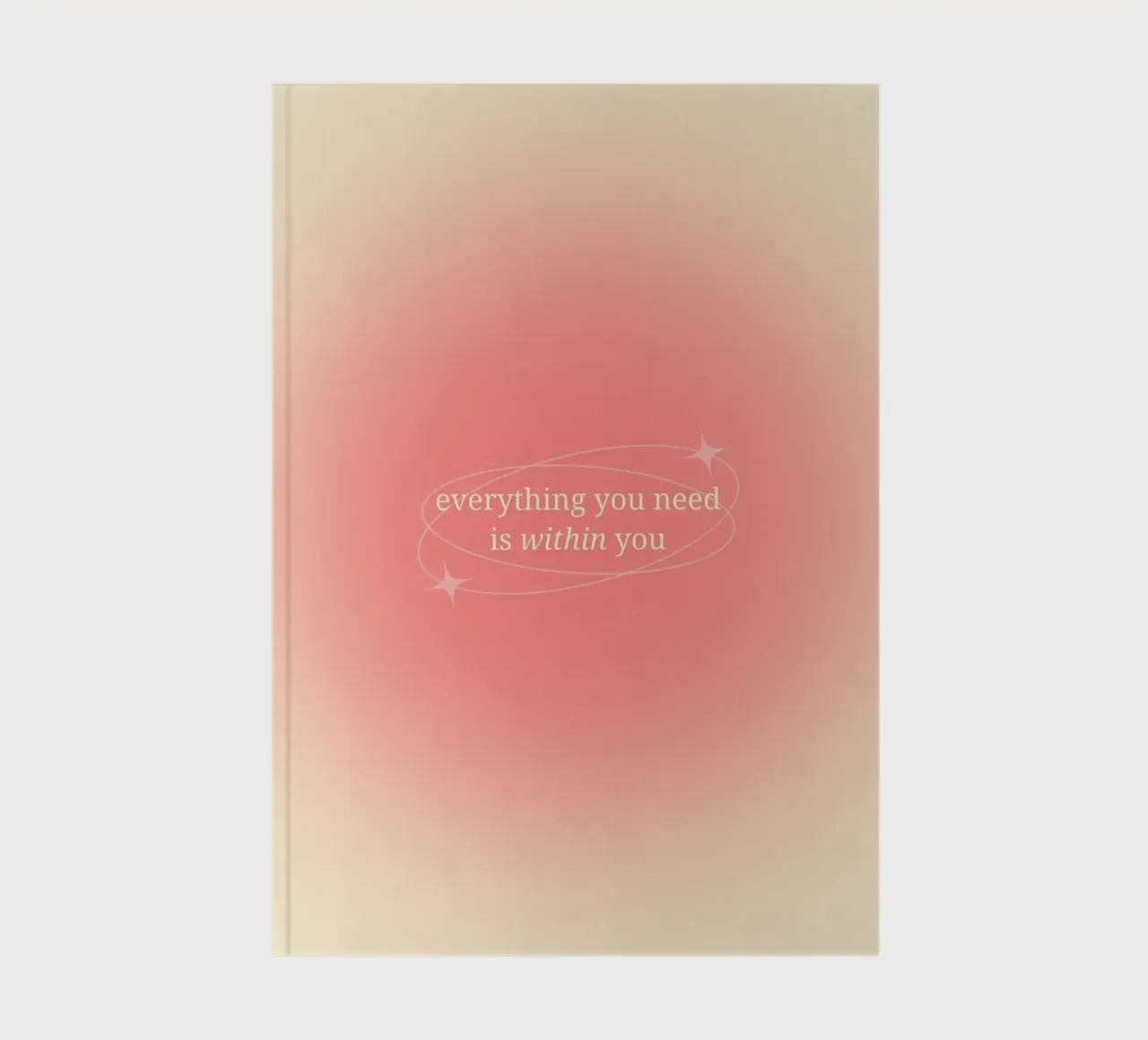 Everything You Need Is Within You - Aura Print notebook by homdeco