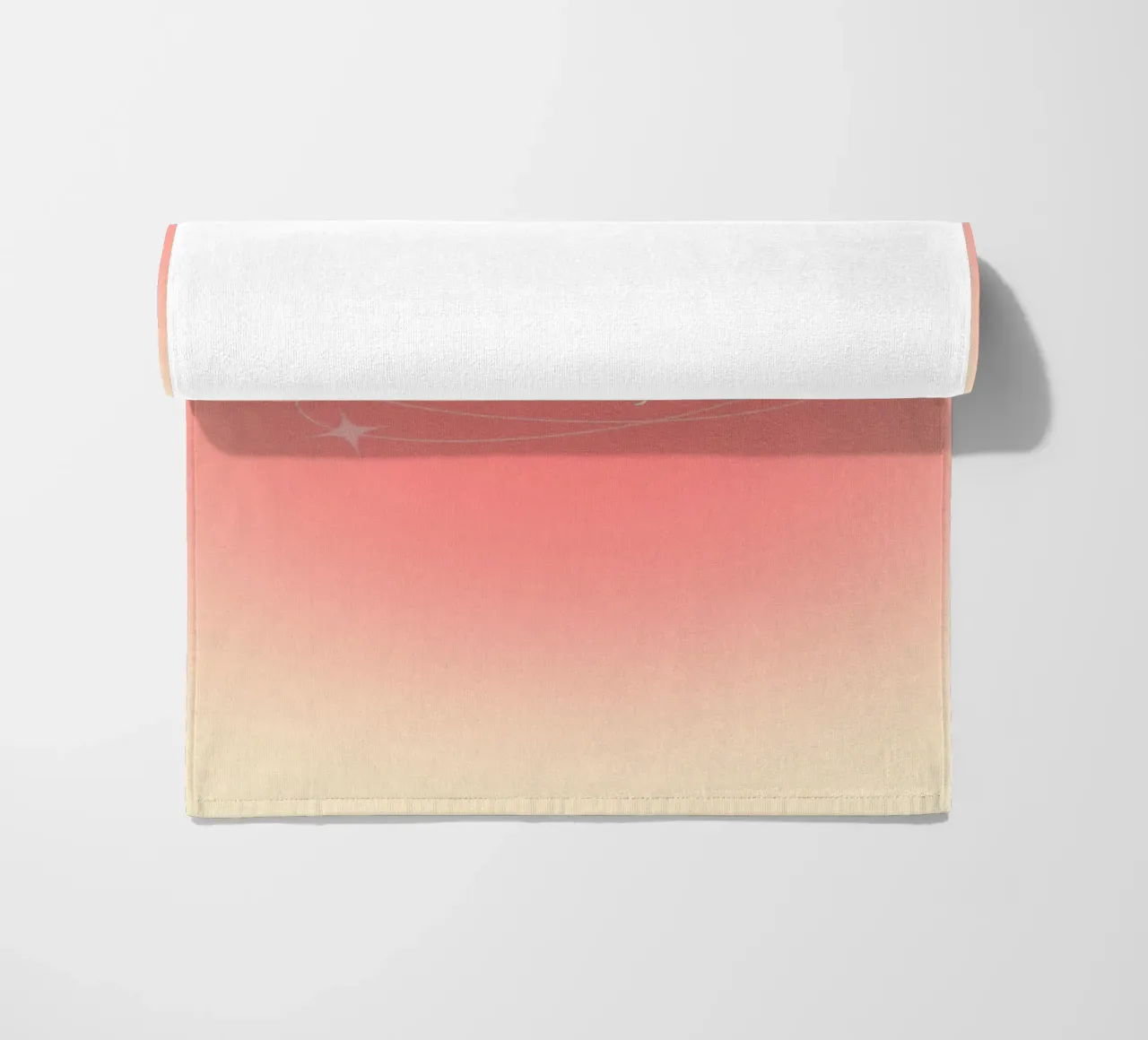 Everything You Need Is Within You - Aura Print beach towel by homdeco