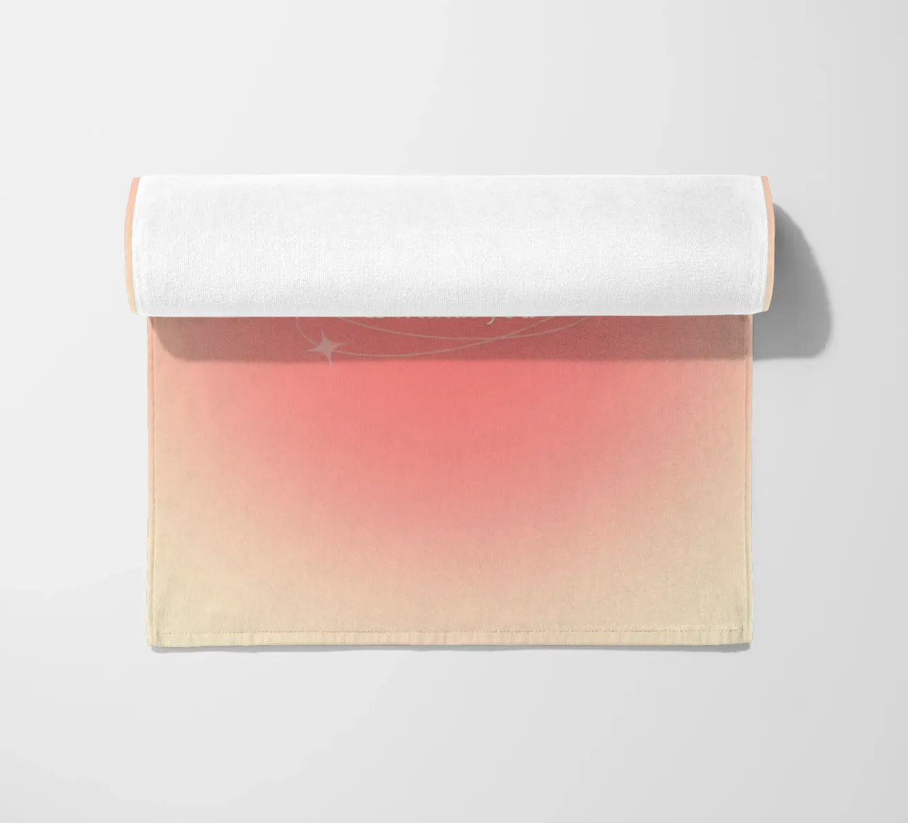 Everything You Need Is Within You - Aura Print beach towel by homdeco