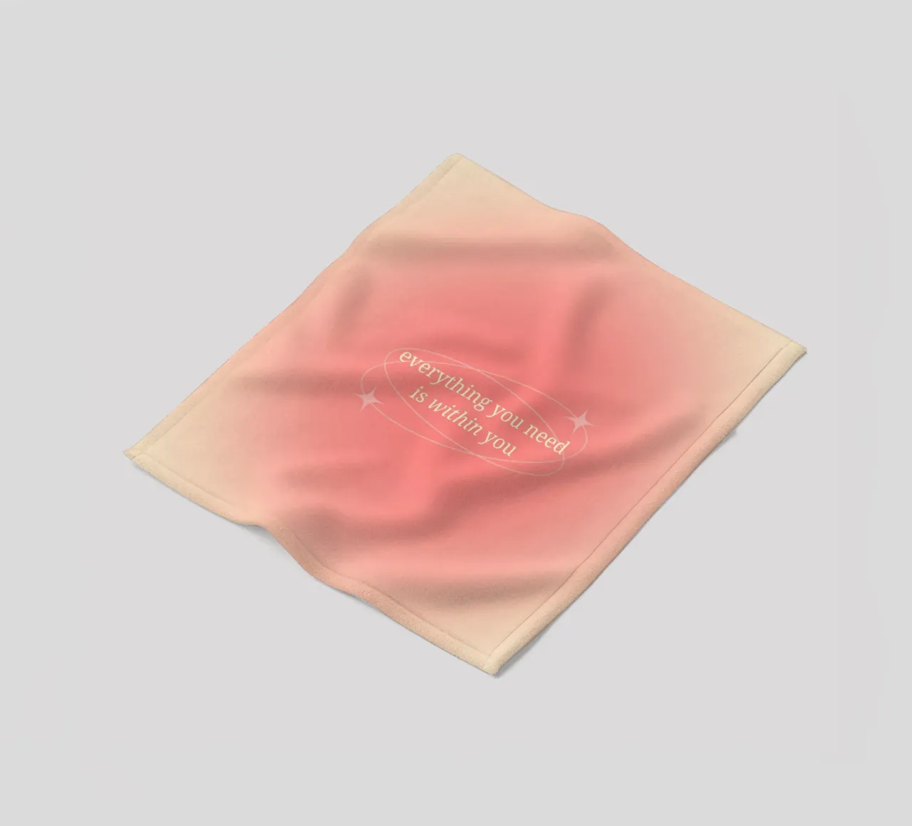 Everything You Need Is Within You - Aura Print fleece blanket by homdeco