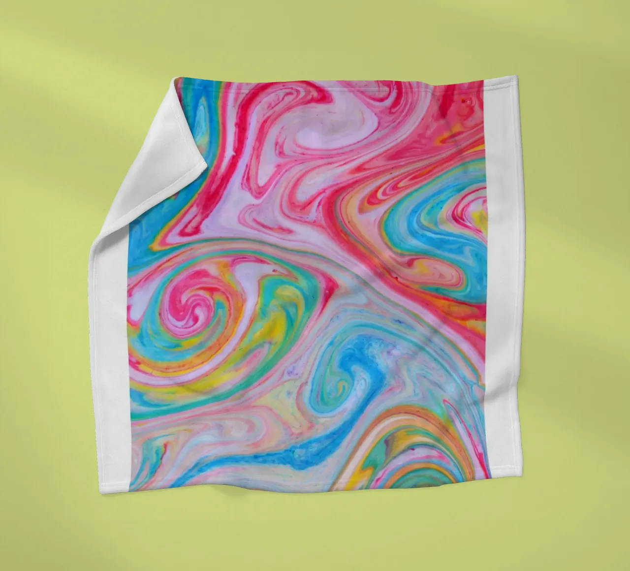 Retro Gallery 2023 - High Vibrations Swirl kunstdruk fleecedeken van homdeco