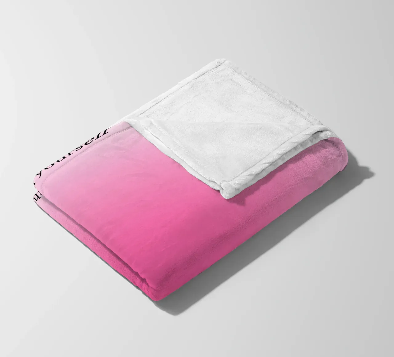 Align Yourself With Universe - Pink Aura Gradient Print fleece blanket by homdeco