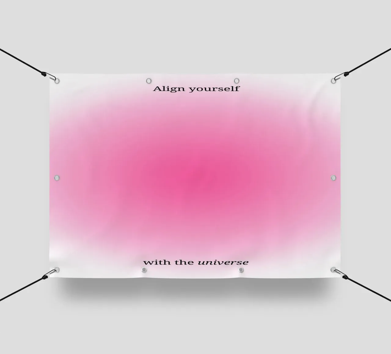 Align Yourself With Universe - Estampado Gradiente Aura Rosa lonas publicitarias de homdeco