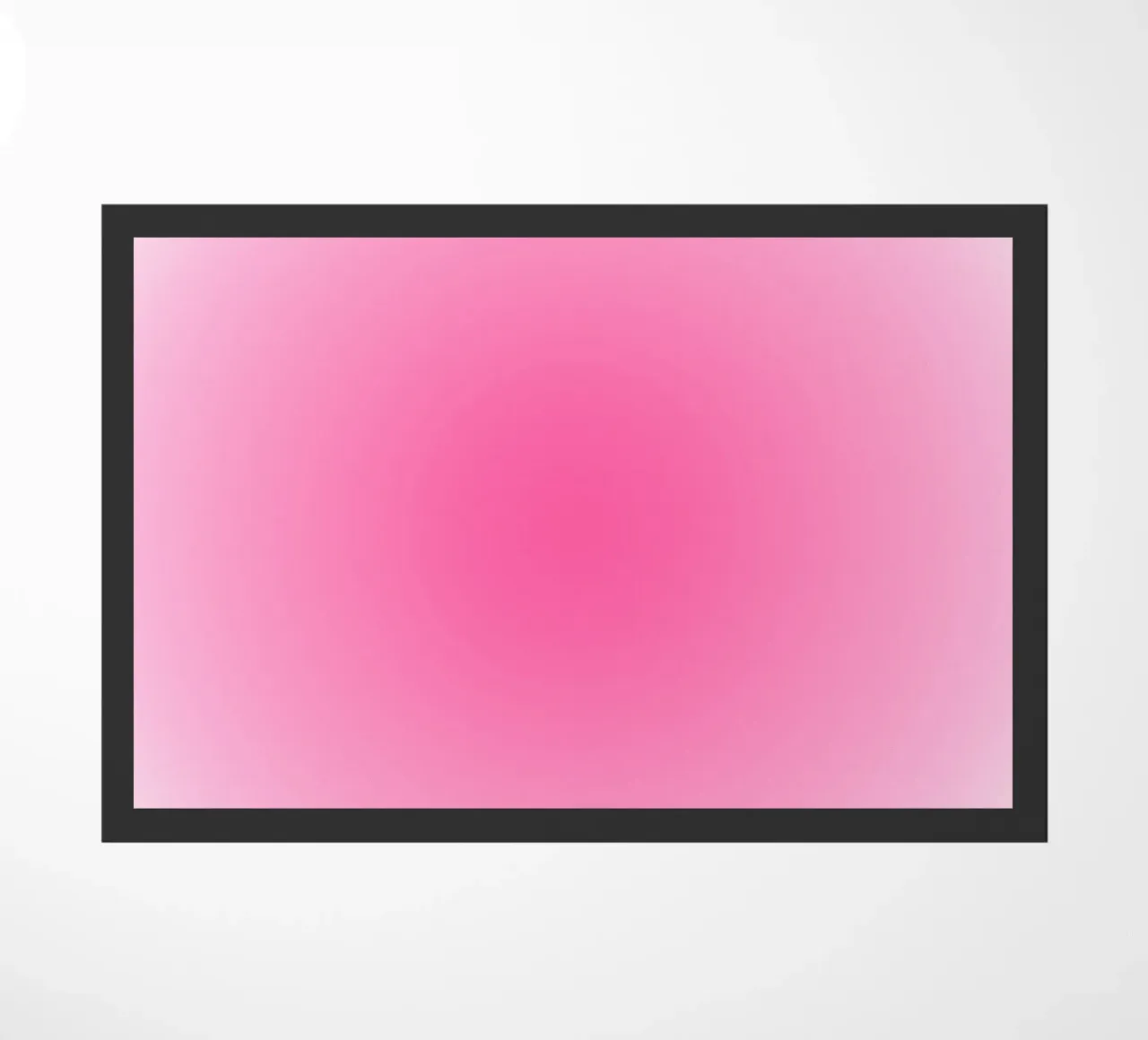 Align Yourself With Universe - Pink Aura Gradient Print doormat by homdeco