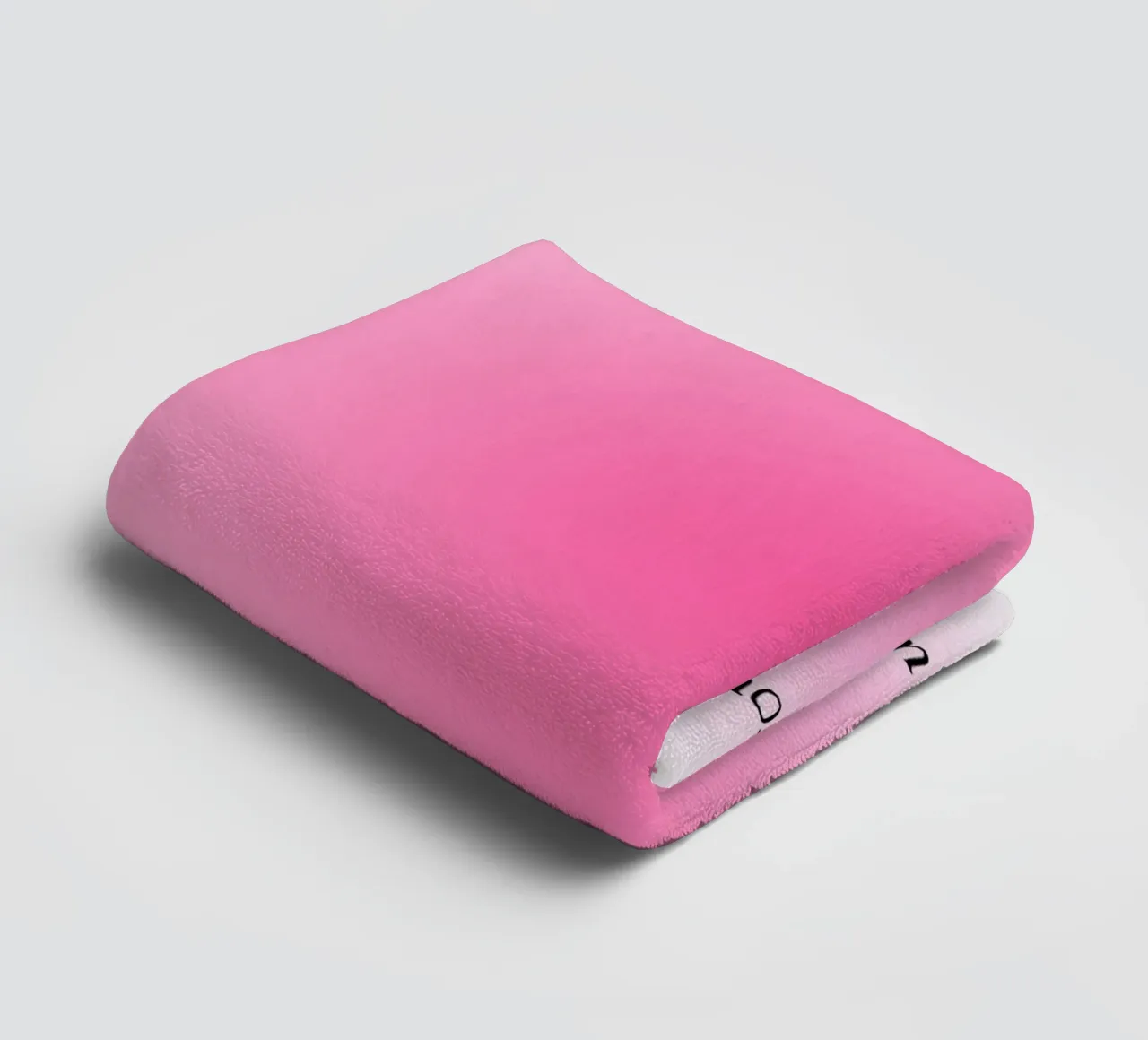 Jezelf afstemmen op het universum - Roze Aura Kleurverloop Print badhanddoek van homdeco