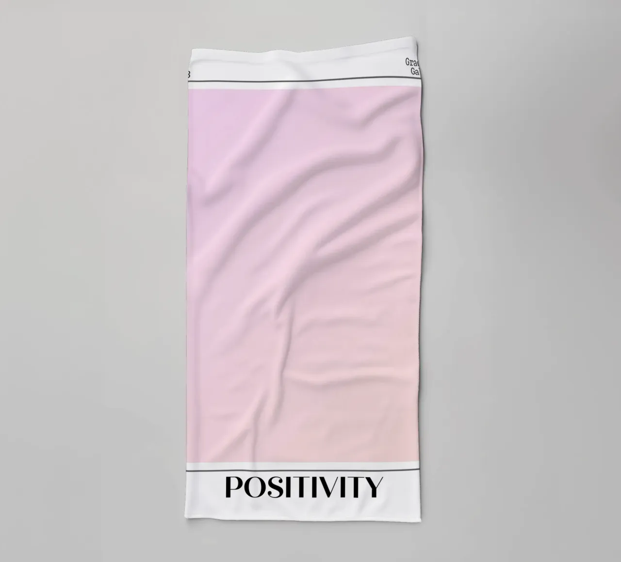 Gradient Gallery 2023 - Positivity Pink Peach Ombre Print towel by homdeco