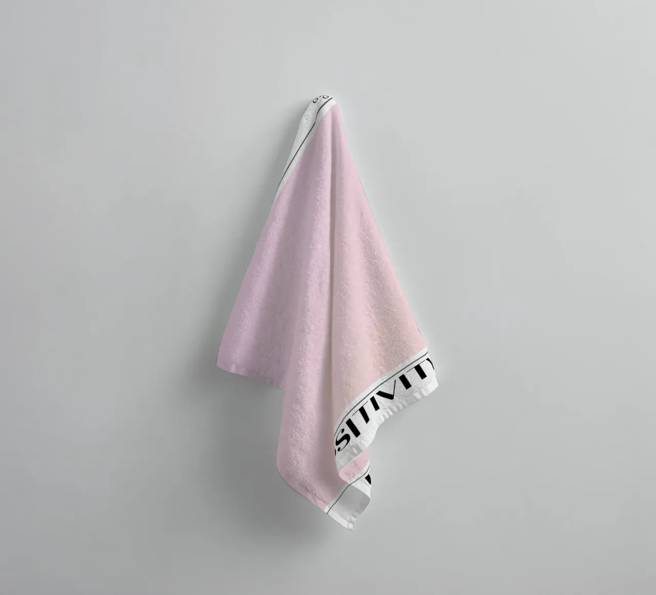 Gradient Gallery 2023 - Positivity Pink Peach Ombre Print towel by homdeco