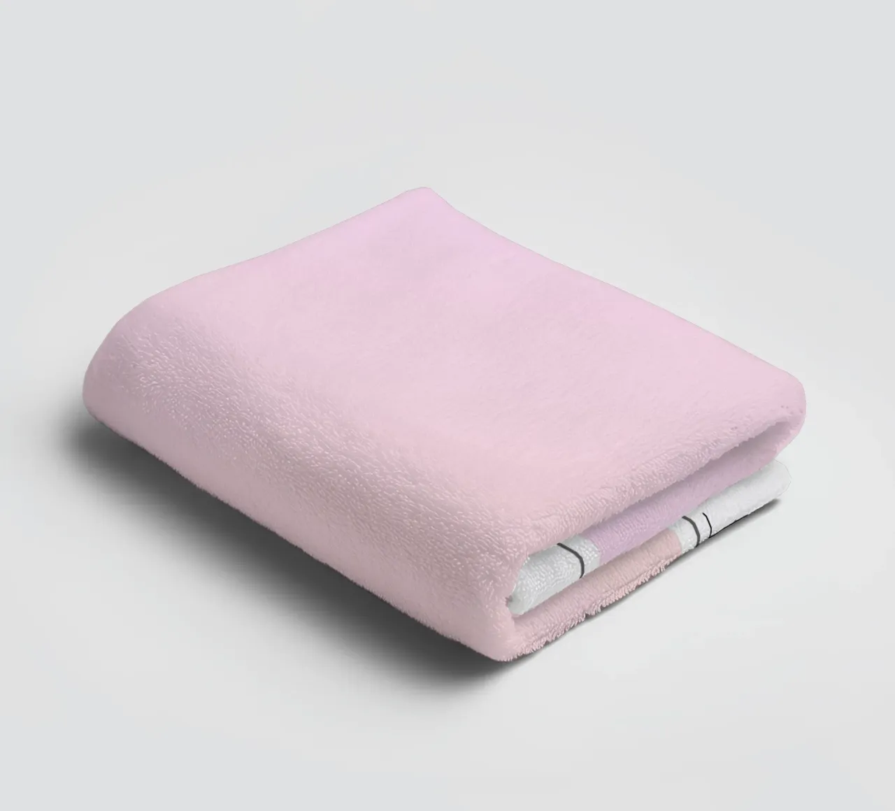 Gradient Gallery 2023 - Positivity Pink Peach Ombre Print towel by homdeco
