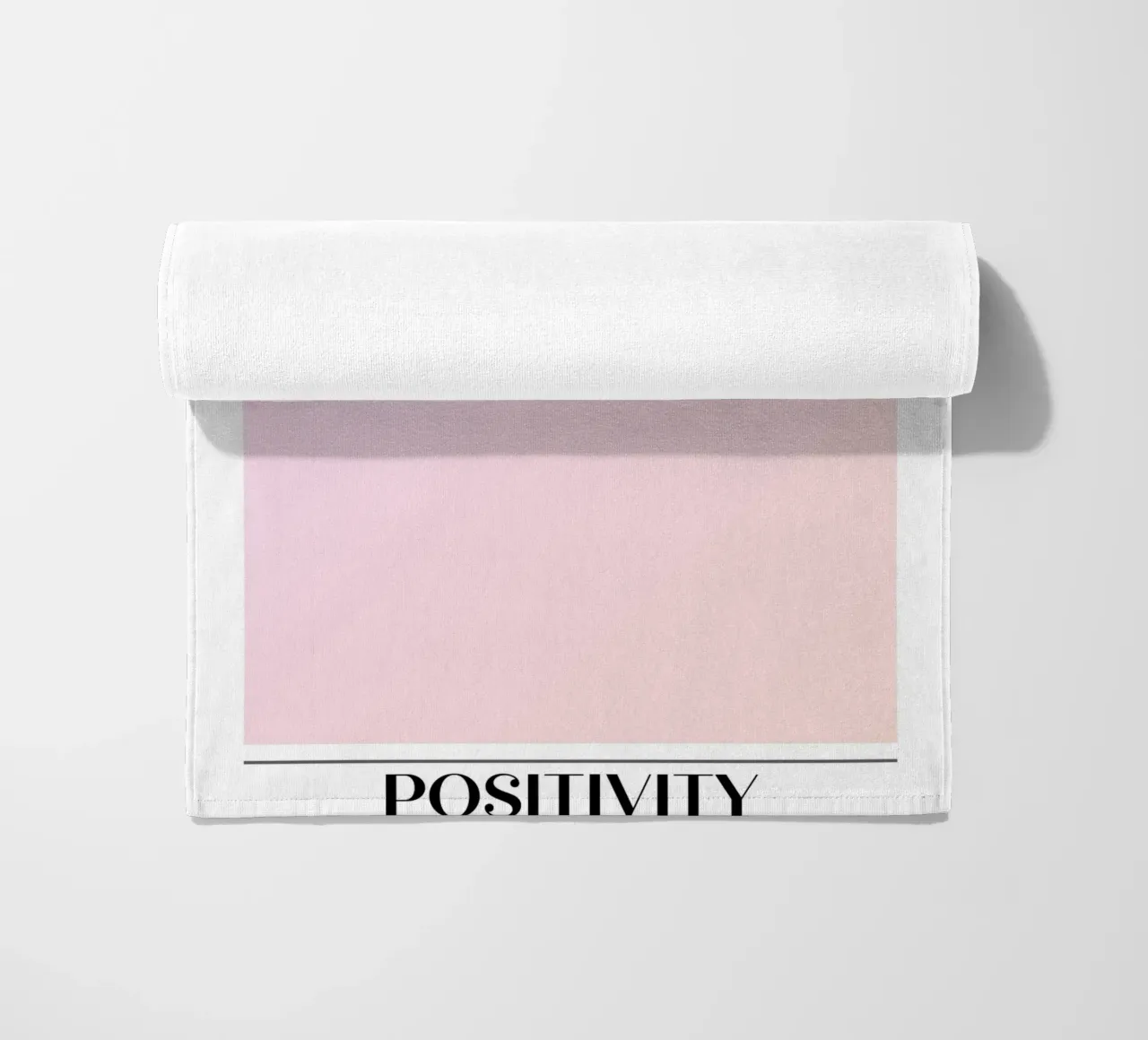 Gradient Gallery 2023 - Positivité Rose Peach Ombre Print serviette de plage de homdeco