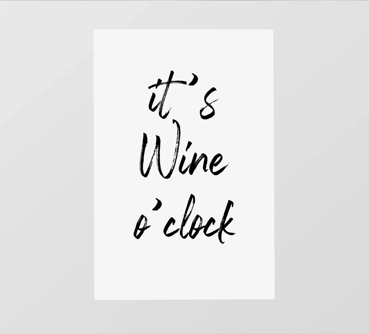 It's Wine o'clock pellicola backlit da Typo Designs