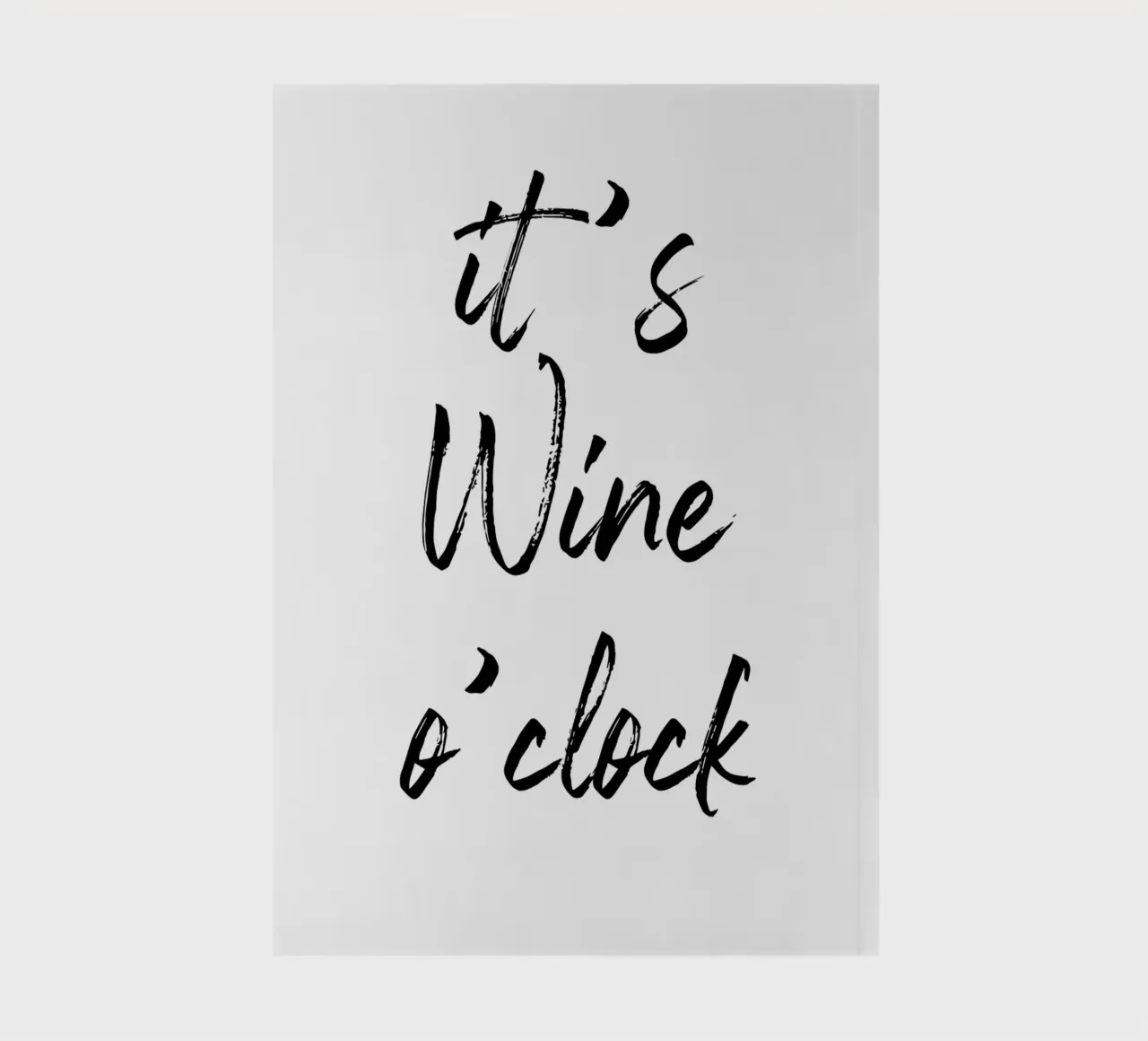 It's Wine o'clock notebook by Typo Designs