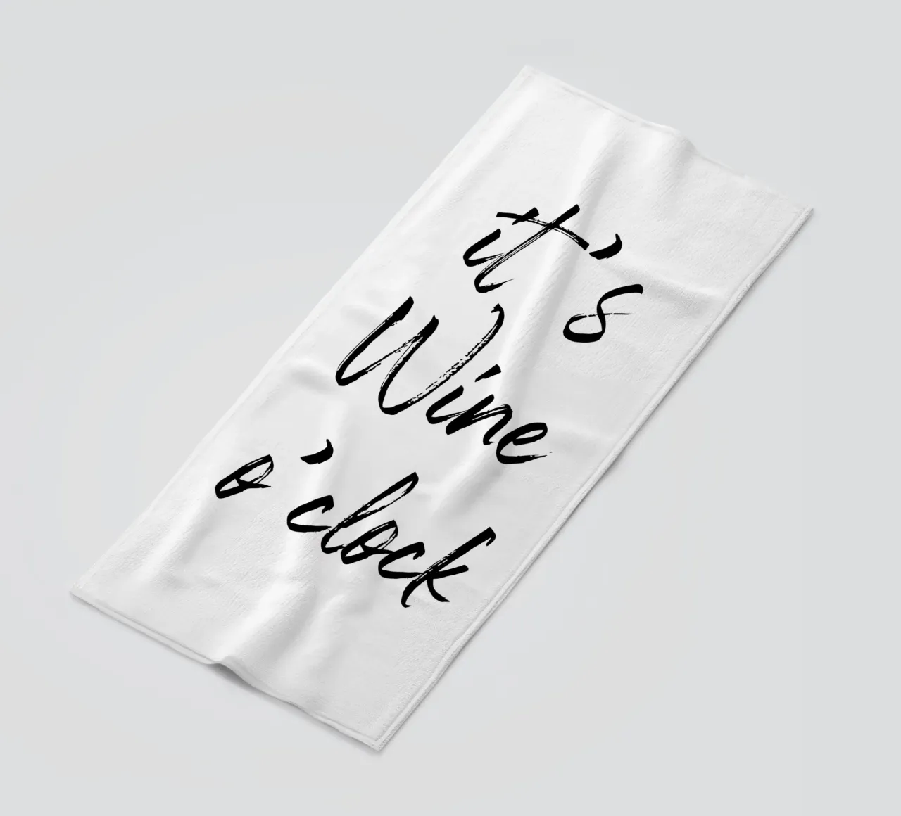 It's Wine o'clock telo mare da Typo Designs