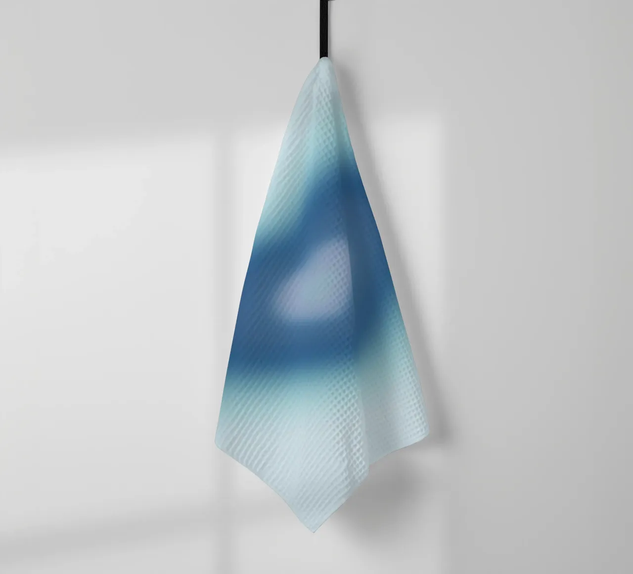Blaues Herz Aura Gradient Liebe Kunstdruck Geschirrtuch von homdeco