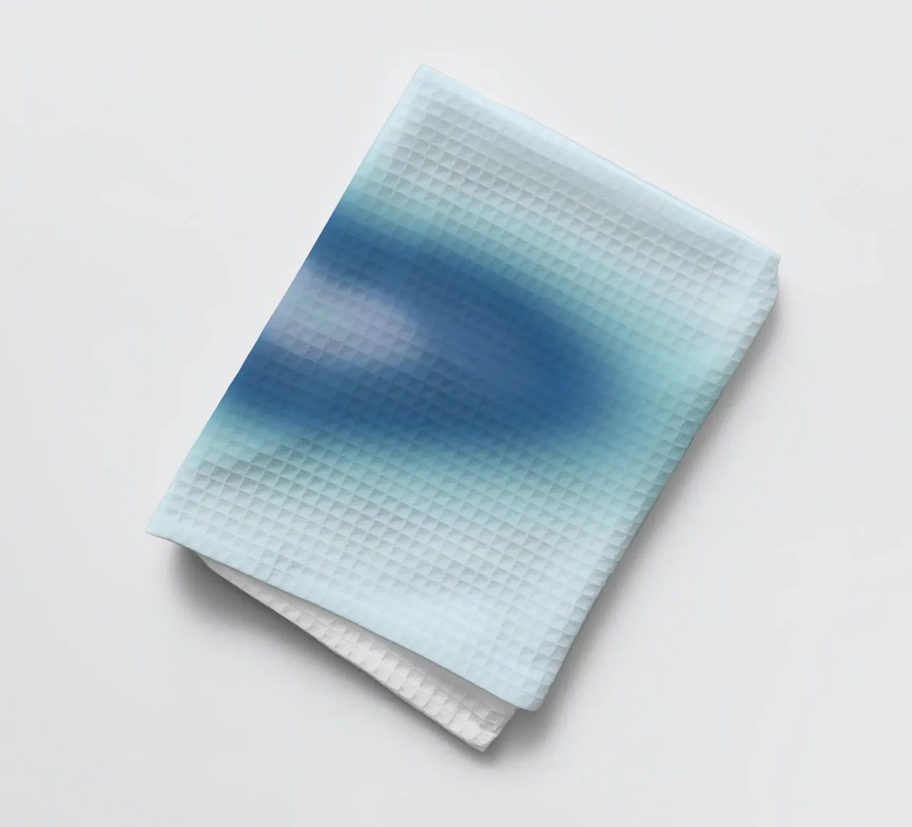 Blaues Herz Aura Gradient Liebe Kunstdruck Geschirrtuch von homdeco