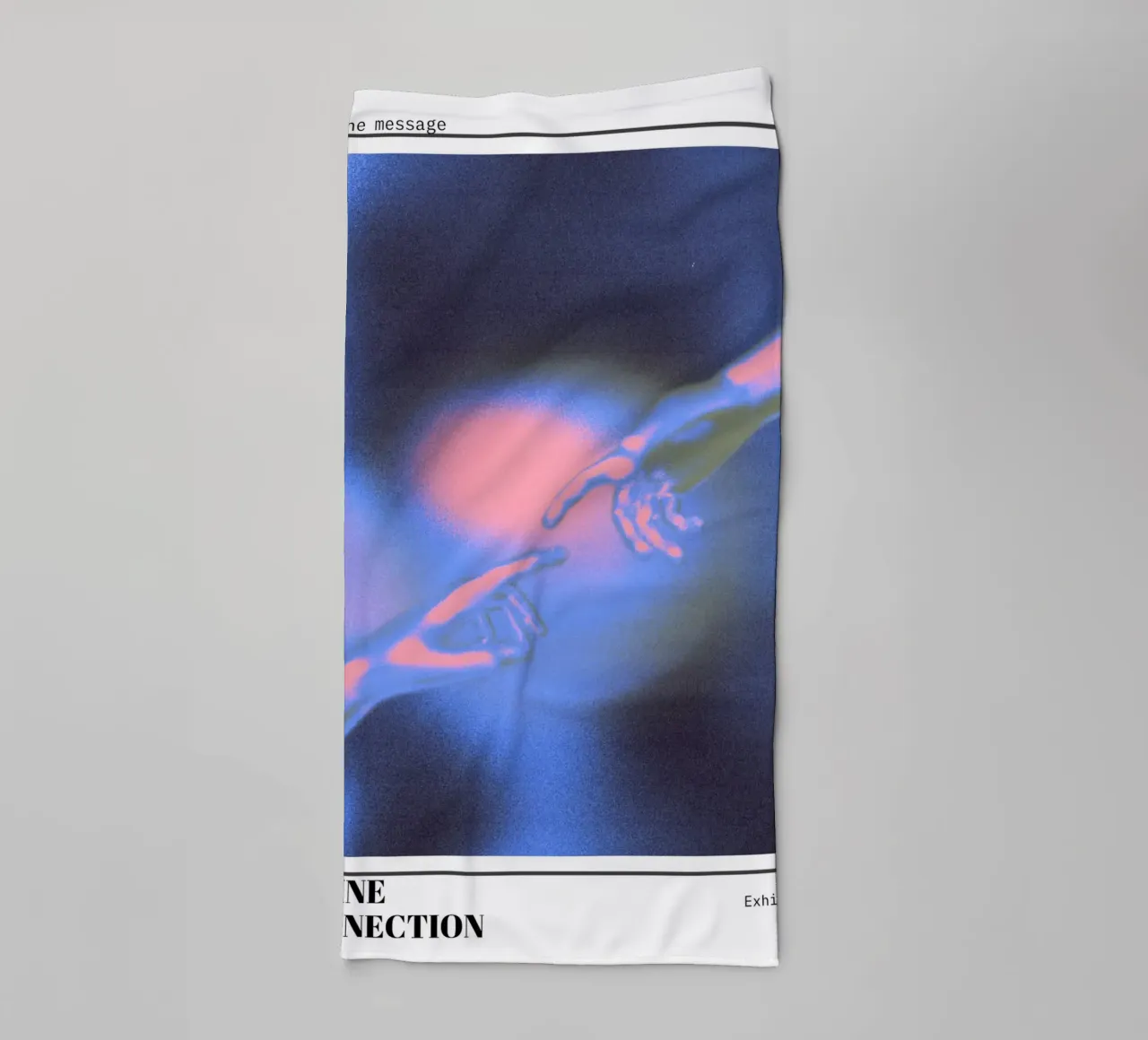 Divine Connection Aura Hands Print - Gallery Exhibition towel by homdeco