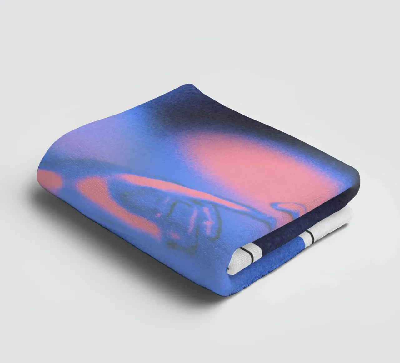 Divine Connection Aura Hands Print - Gallery Exhibition towel by homdeco