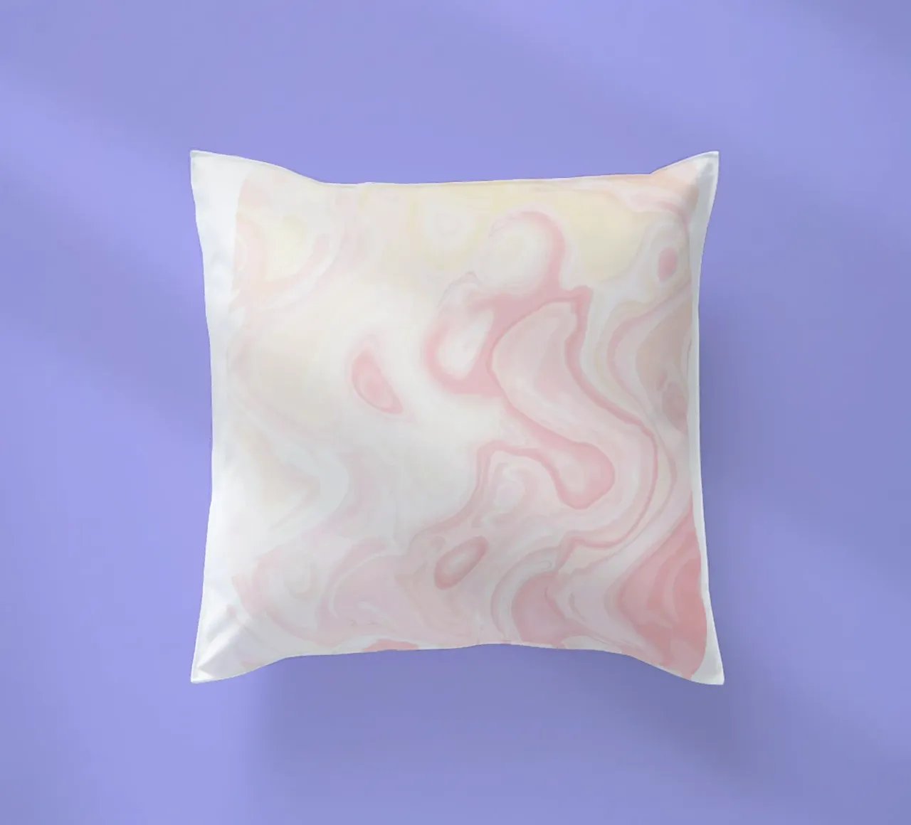 Gratitude Marble Swirl Pink Gradient Art Print decorative cushion by homdeco