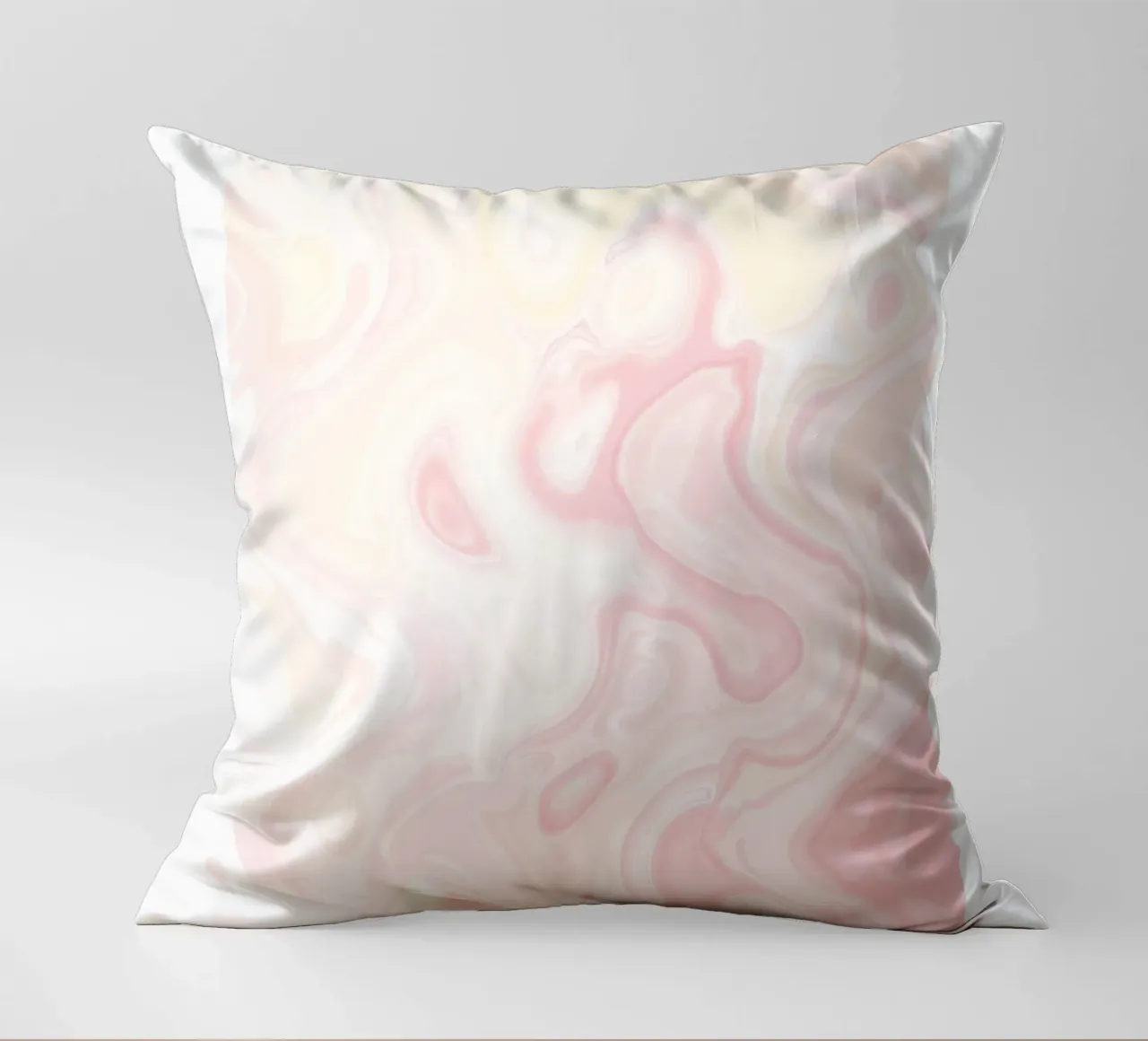 Gratitude Marble Swirl Pink Gradient Art Print decorative cushion by homdeco