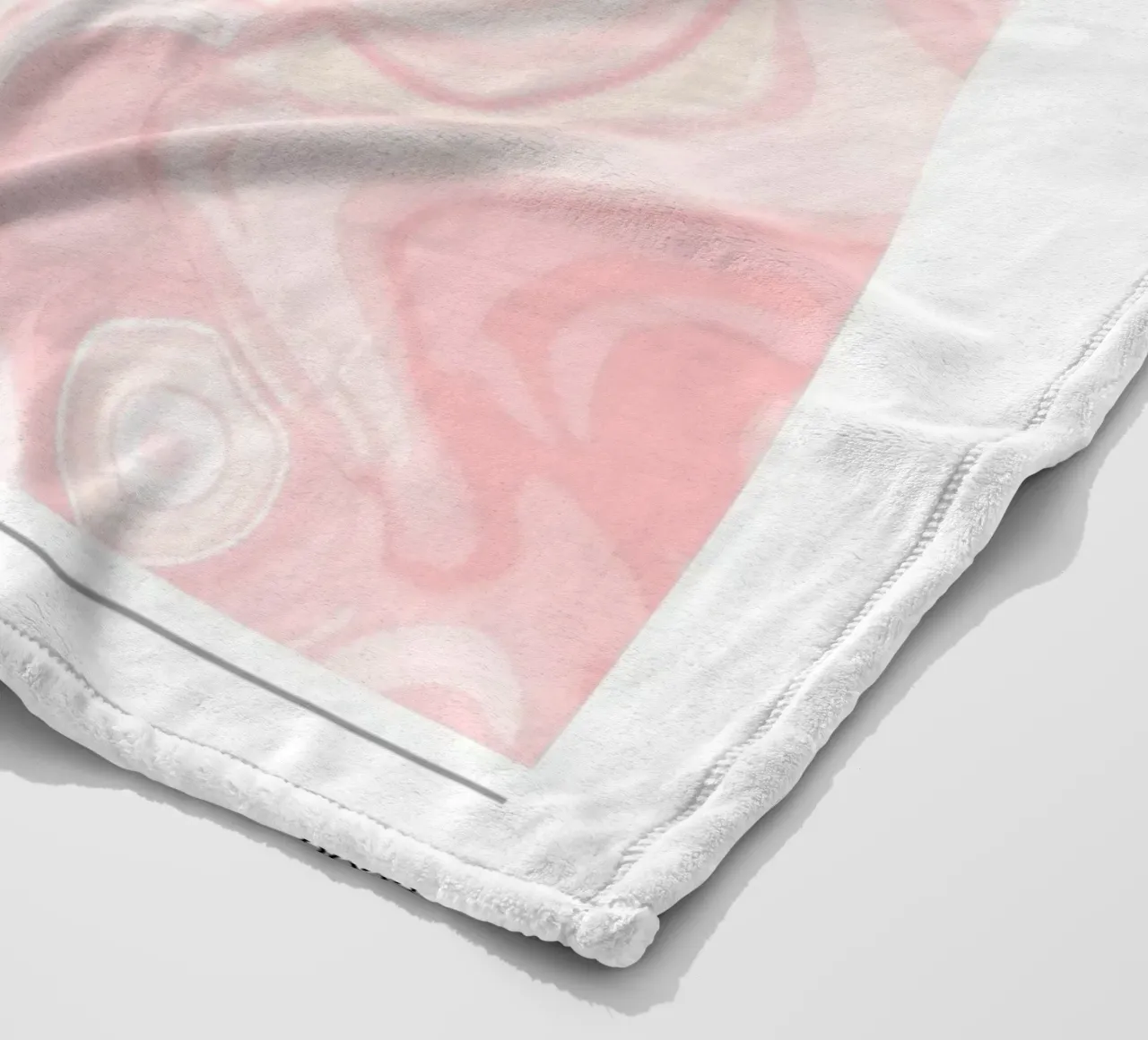 Dankbaarheid Marmer Swirl Roze Kleurverloop Kunstdruk fleecedeken van homdeco