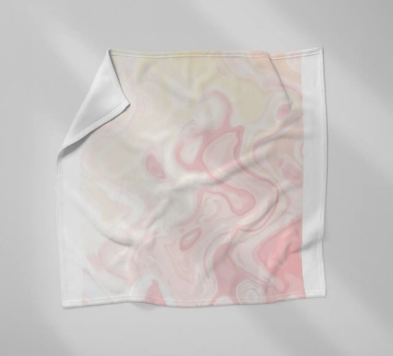 Dankbaarheid Marmer Swirl Roze Kleurverloop Kunstdruk fleecedeken van homdeco