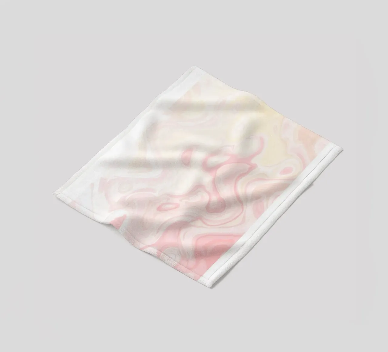Dankbaarheid Marmer Swirl Roze Kleurverloop Kunstdruk fleecedeken van homdeco