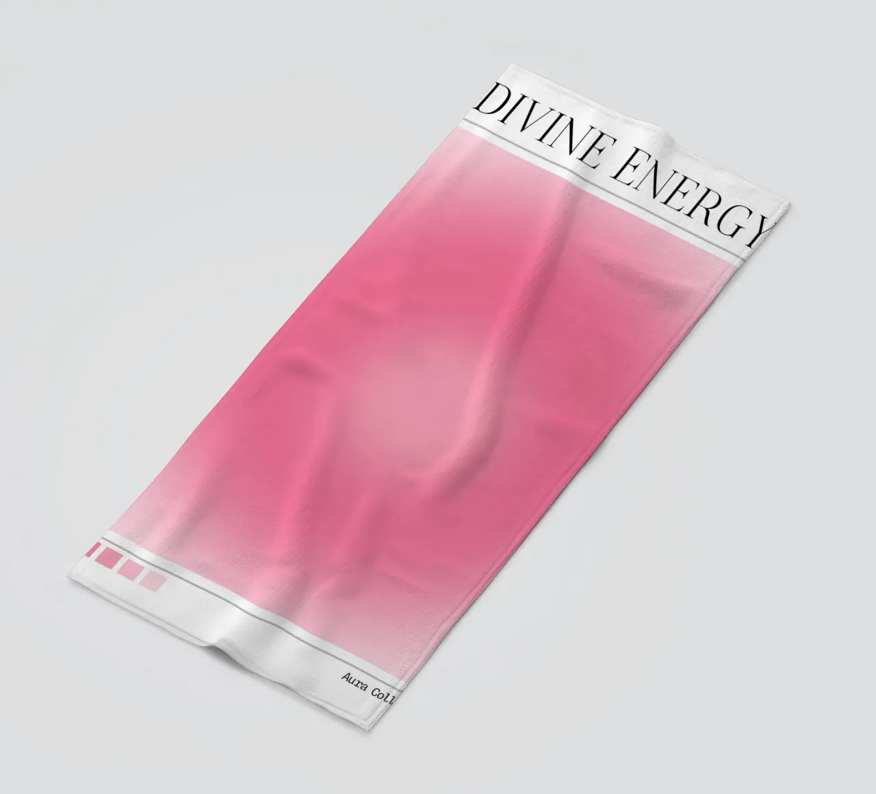 Energie Divine Rose Aura Gradient Print - Collection Aura serviette de plage de homdeco