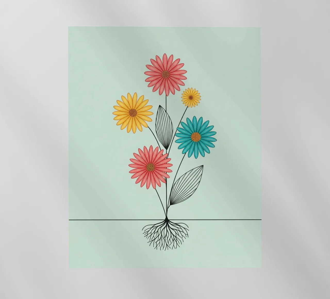 Floral bauhaus #078: Rooted in Joy pellicola backlit da Zen Design