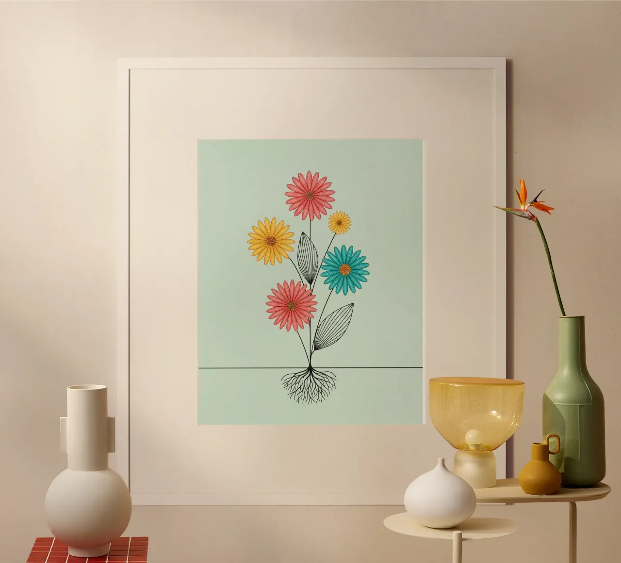 Floral bauhaus #078: Rooted in Joy carta hahnemühle da Zen Design