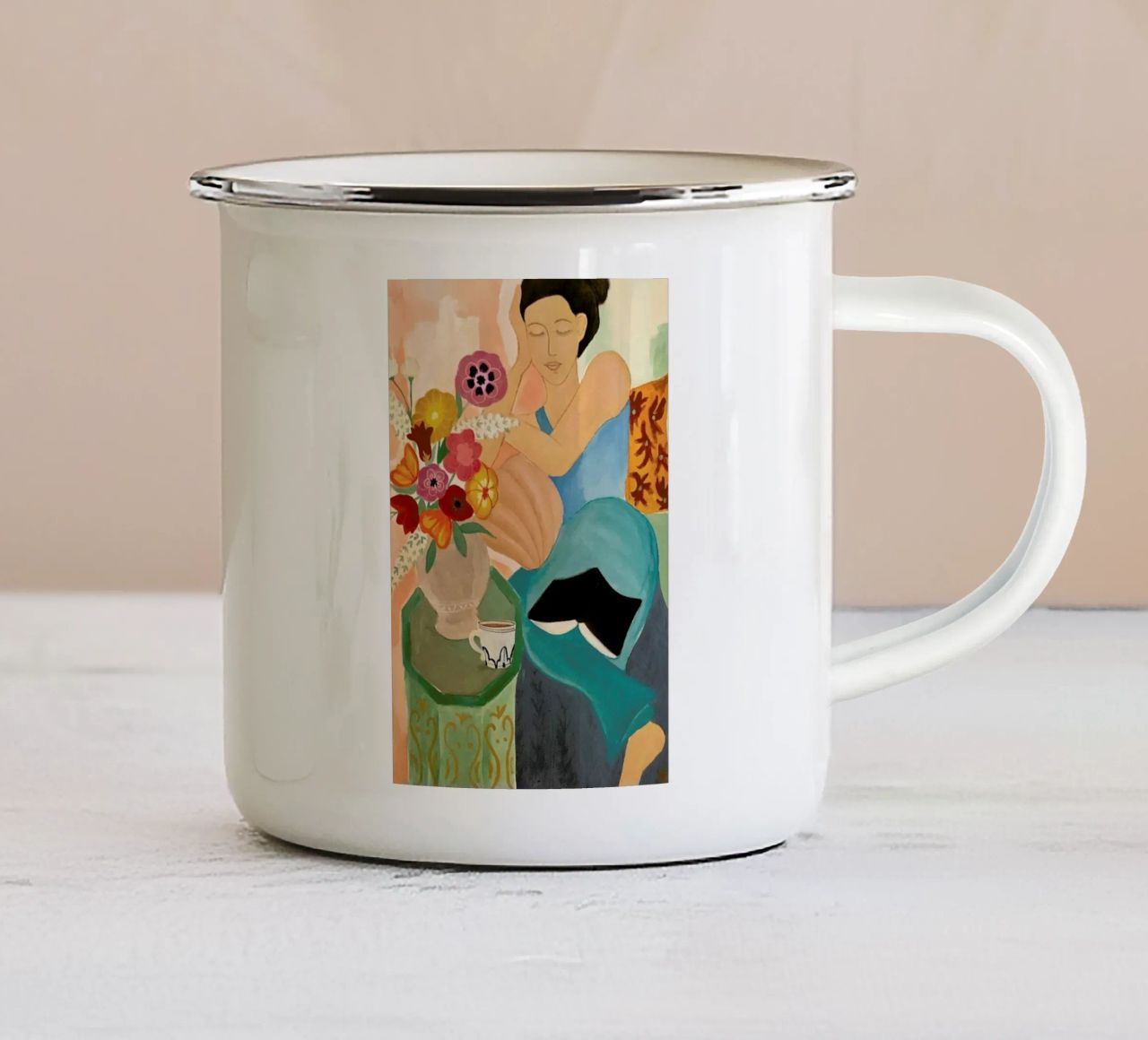 Pastel Daydreams tazza in smalto da Paloma Kua