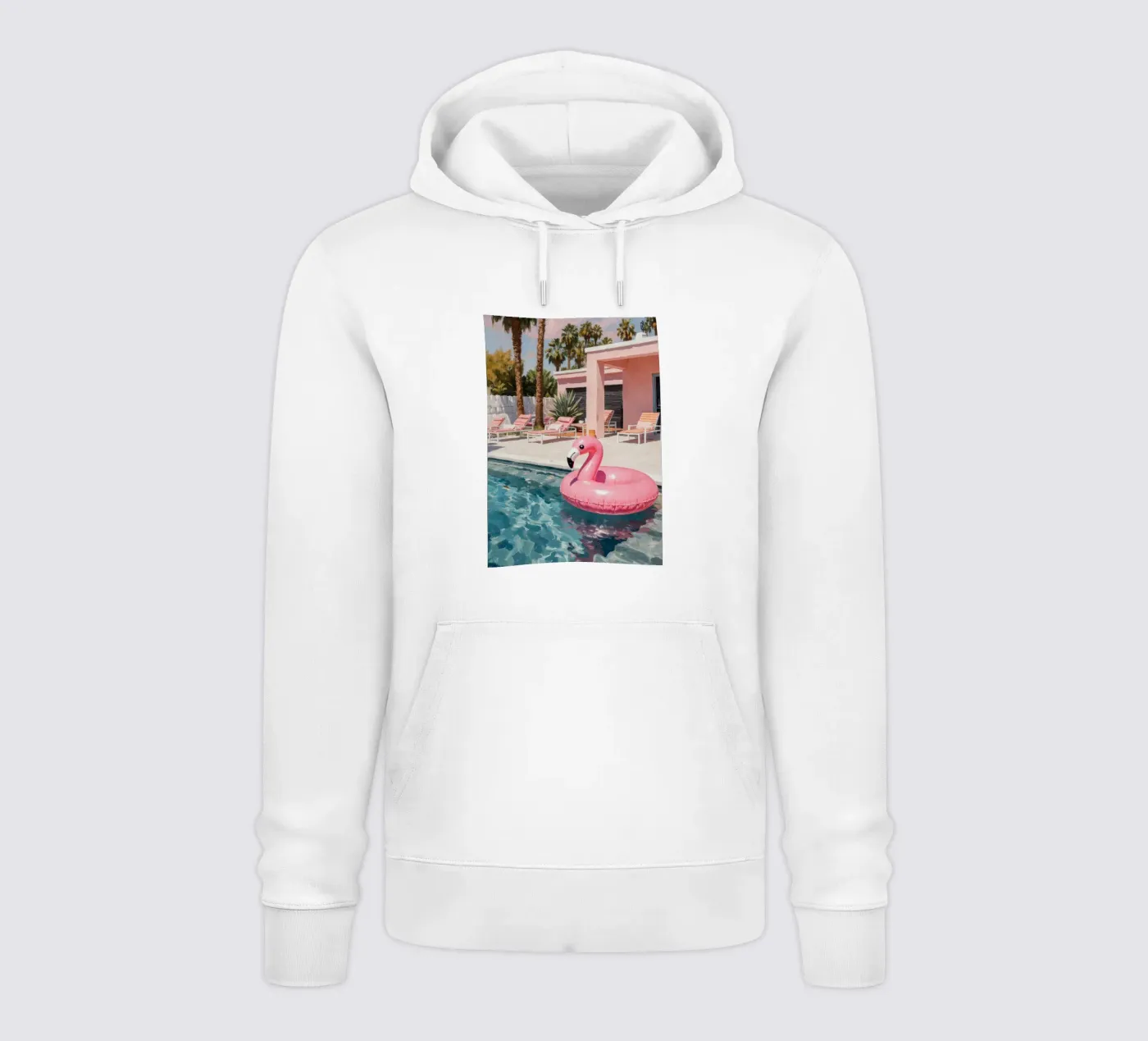Flamingo Float hoodie van Attaboy Dsgn