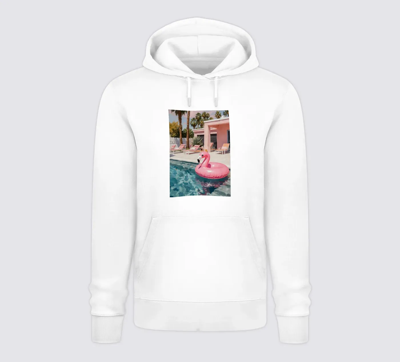 Flamingo Float hoodie by Attaboy Dsgn