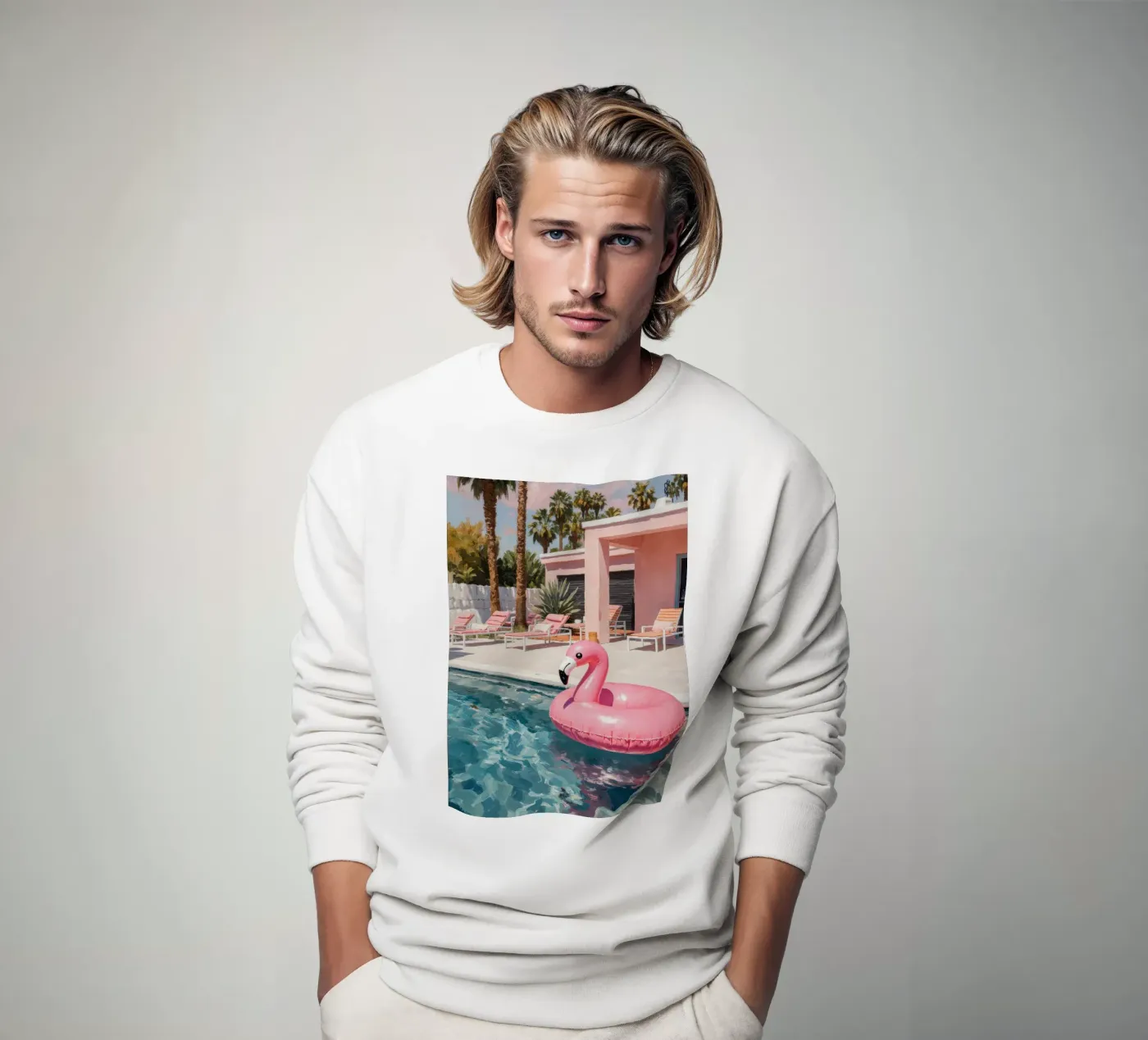 Flamingo Float felpa da Attaboy Dsgn