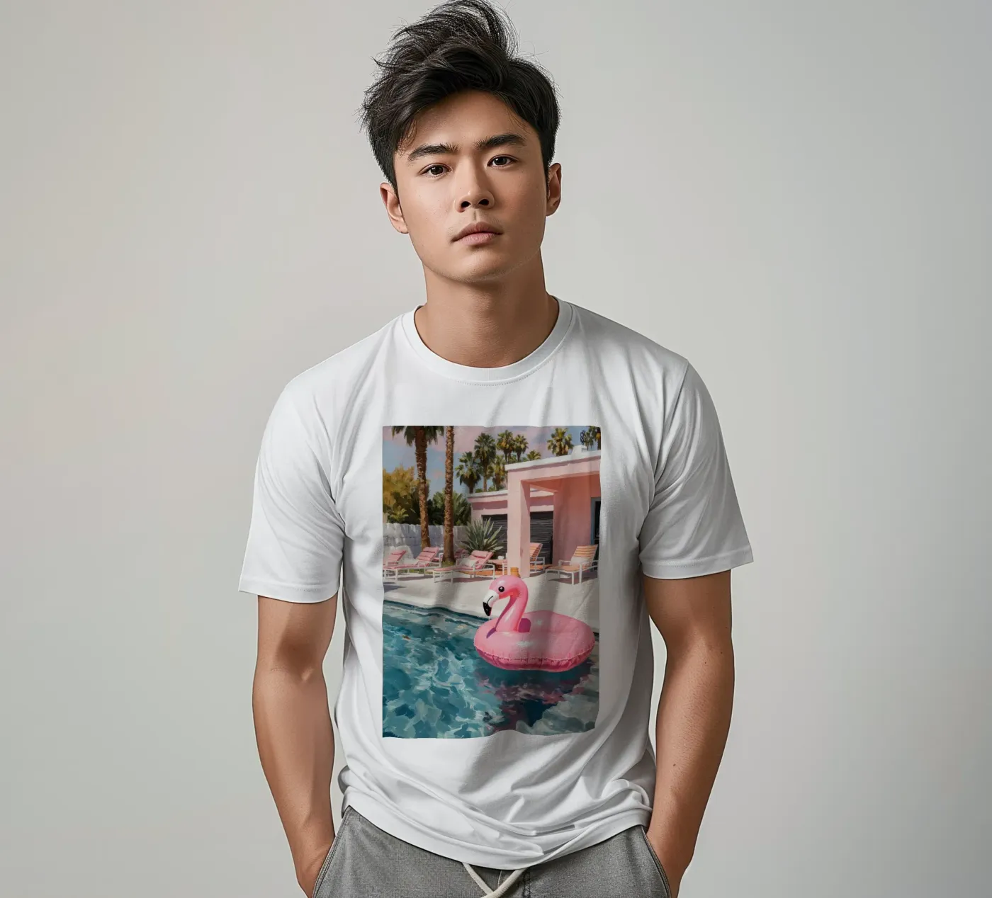 Flamingo Float t-shirt da Attaboy Dsgn