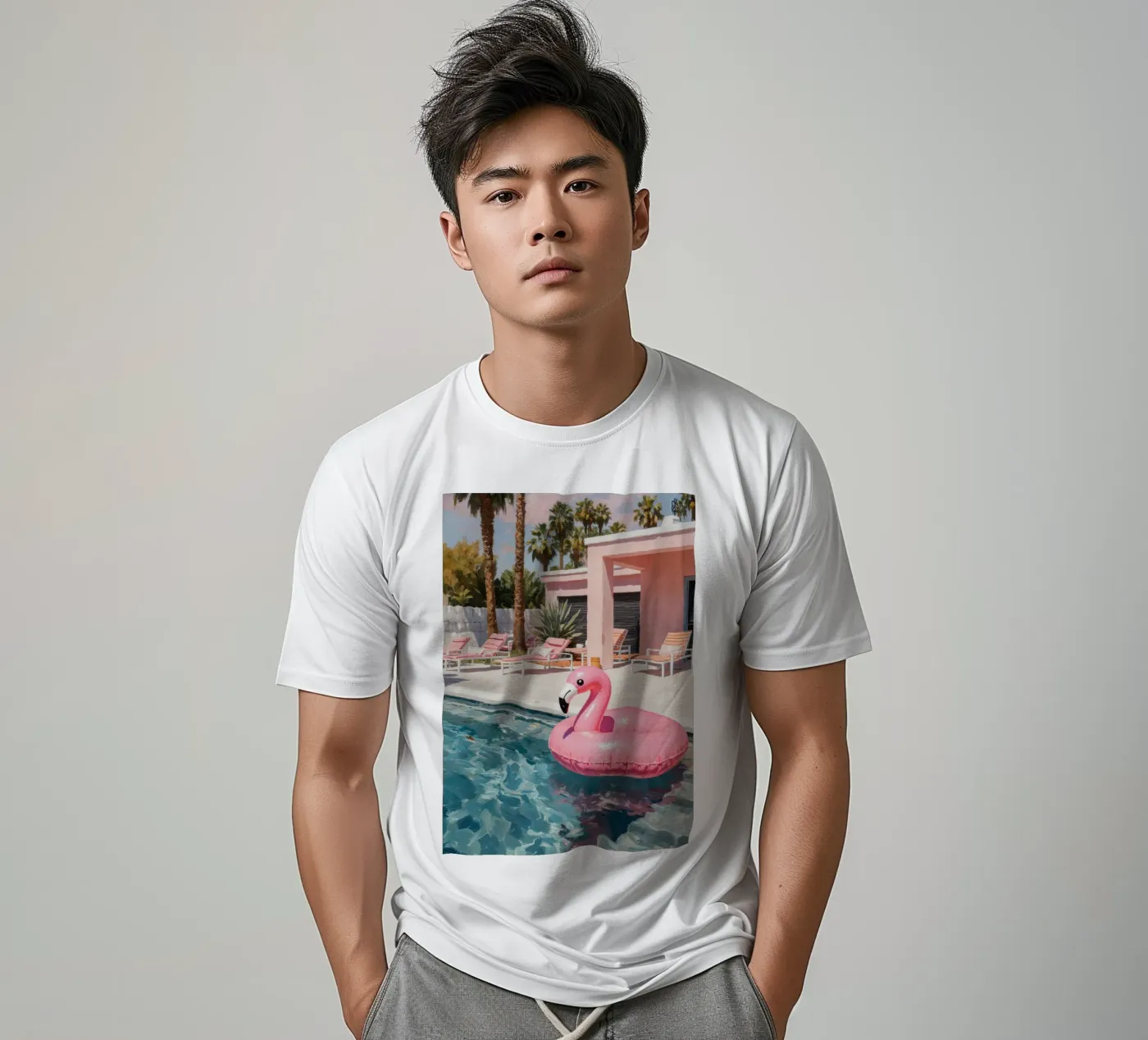 Flamingo Float t-shirt da Attaboy Dsgn