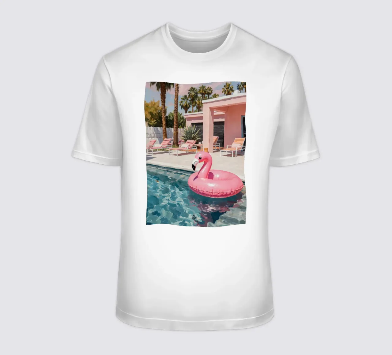 Flamingo Float t-shirt by Attaboy Dsgn