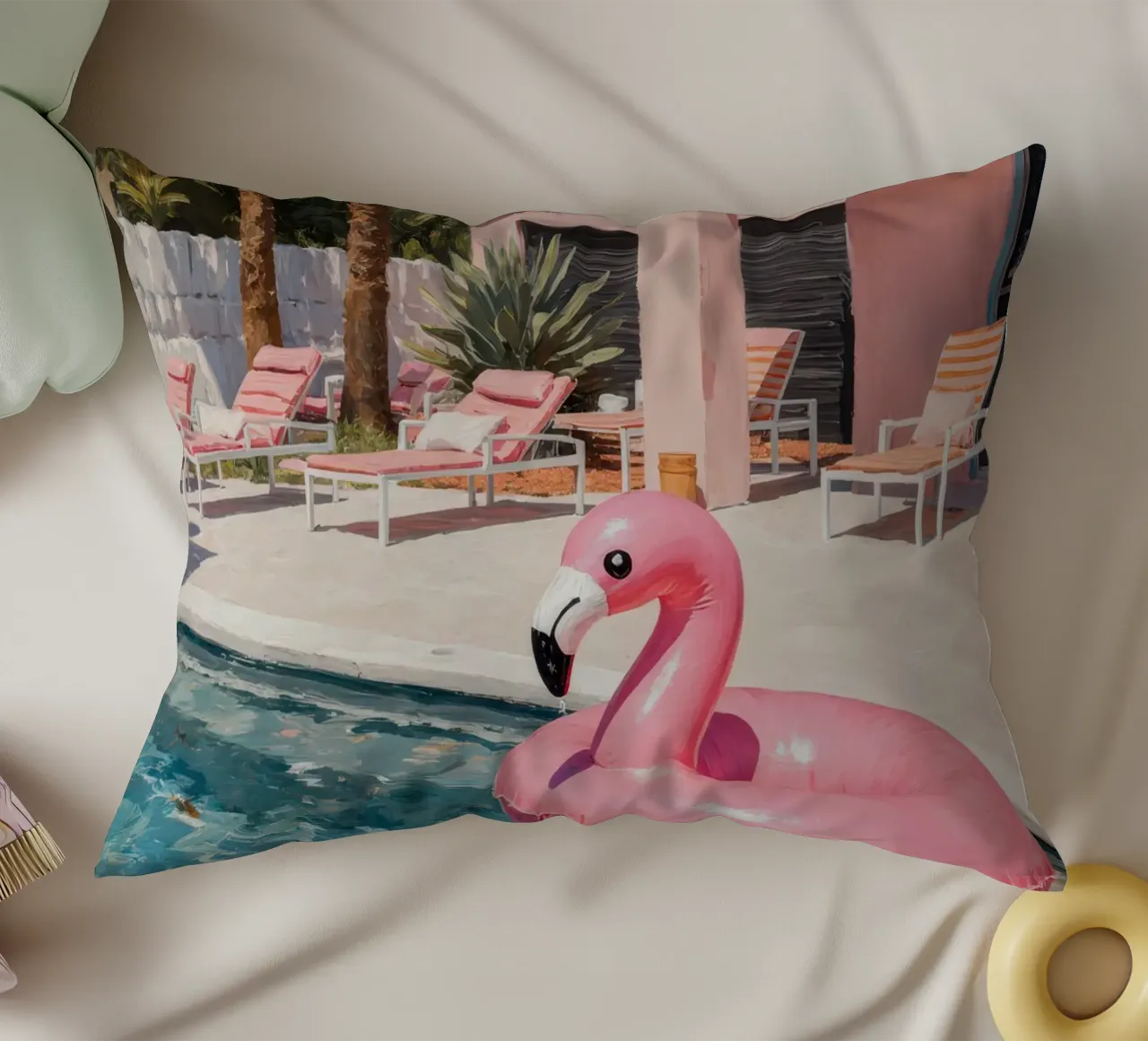 Flamingo Float cuscino da Attaboy Dsgn