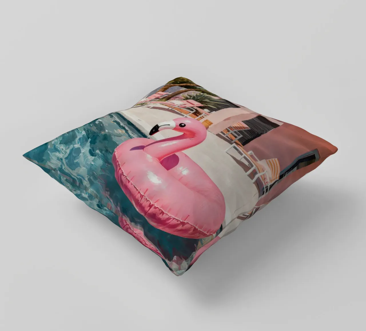 Flamingo Float cuscino da Attaboy Dsgn