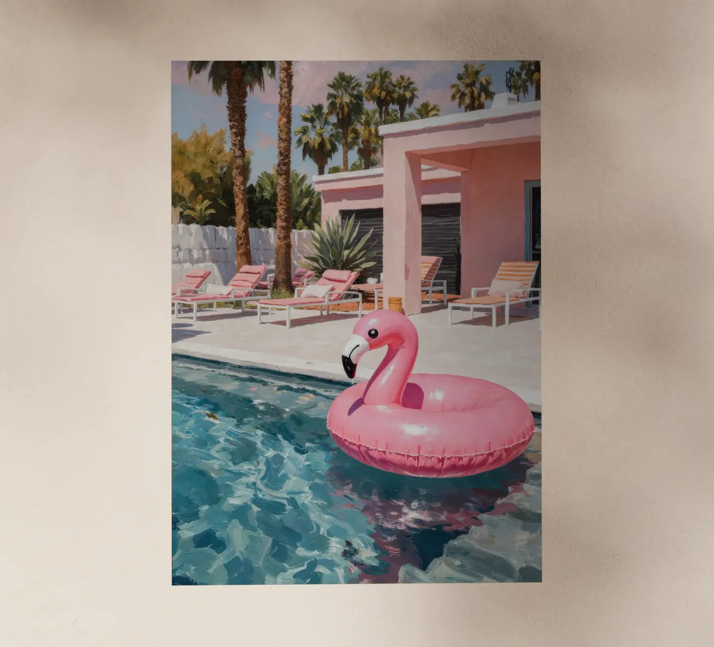 Flamingo Float pellicola backlit da Attaboy Dsgn