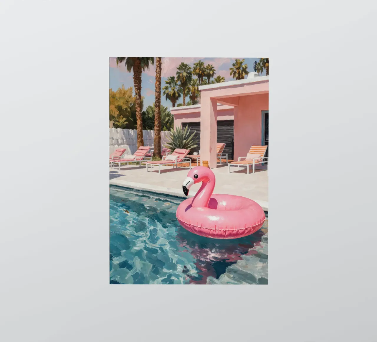 Flamingo Float sticker by Attaboy Dsgn