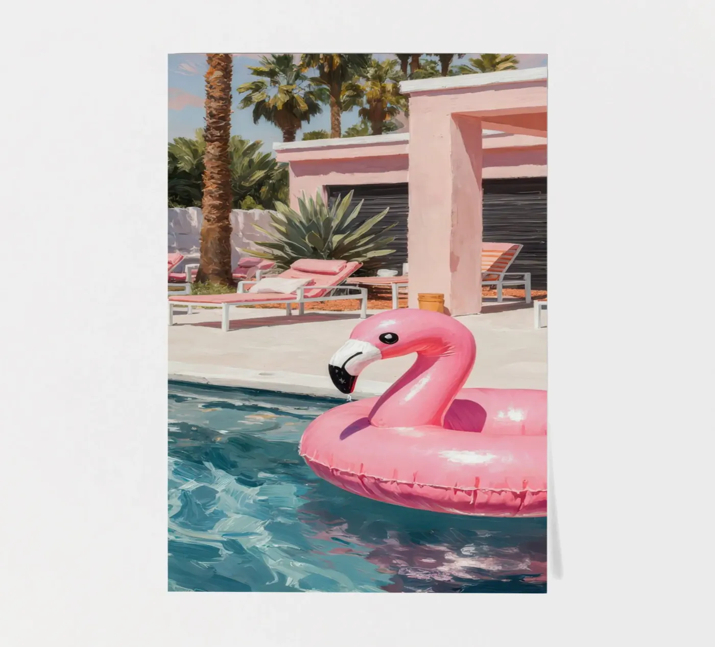 Flamingo Float sticker sheet by Attaboy Dsgn